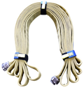21” Individual Hose Strap (Blue) - FFHS-BL21 featuring heavy-duty Velcro and a strong metal ring for secure hose bundling.