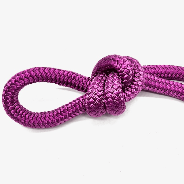1/2 inch nylon double braid rope in a vibrant color, ideal for crafts and docking.