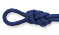 Close-up of 1/4 inch boat rope showcasing durable double braid nylon construction.