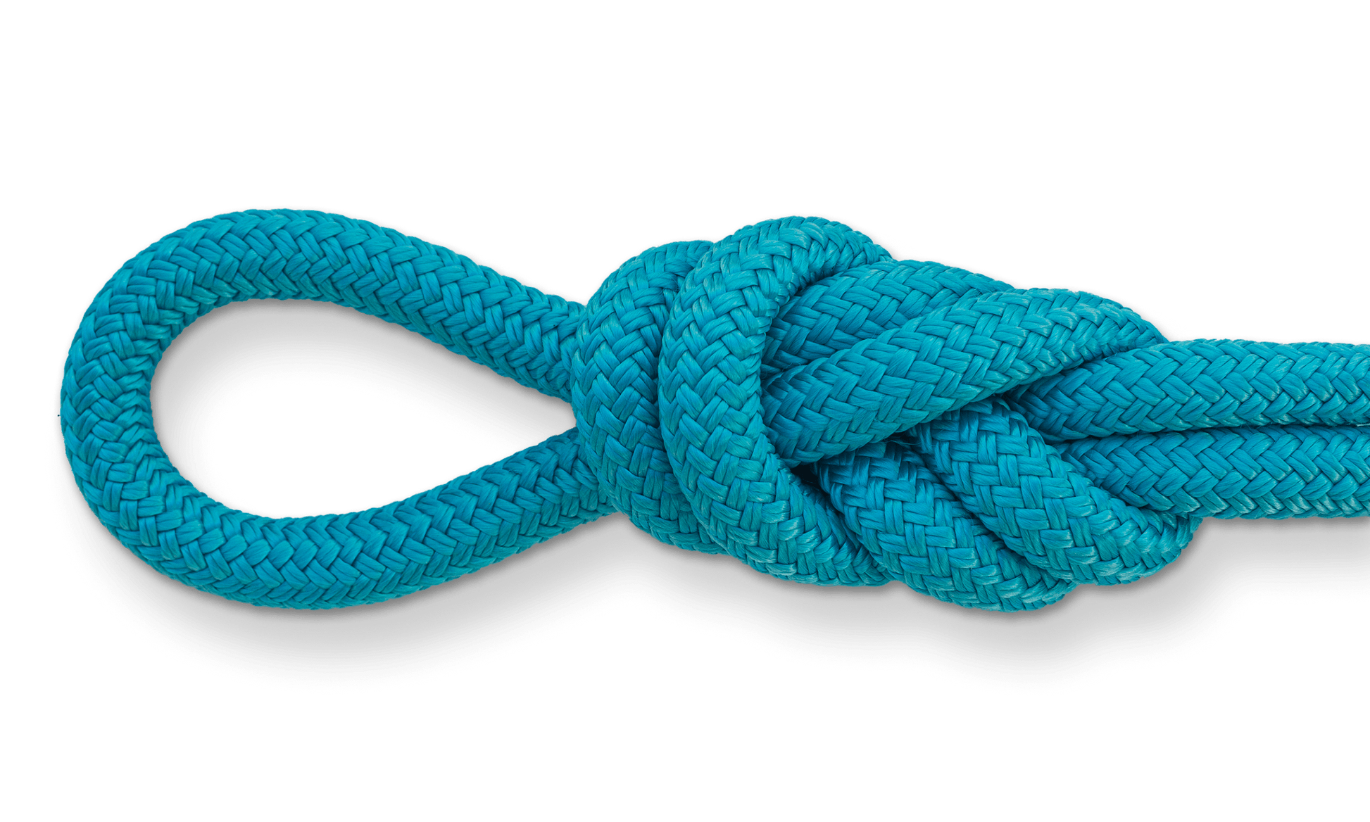 1/4 inch boat rope coiled neatly, highlighting its flexibility and ease of handling.