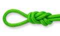 Flexible and strong 1/2 inch nylon rope, designed for comforting handling and use.