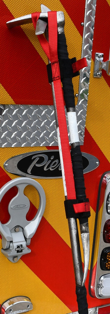 New York Hook/Halligan Bar Marrying Strap (Red) - FFAXS