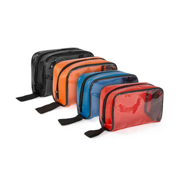 Color Coded First Aid Medical Kit Water Resistant Accessory Pouches, Zippered Bag with Transparent Window Set of 4