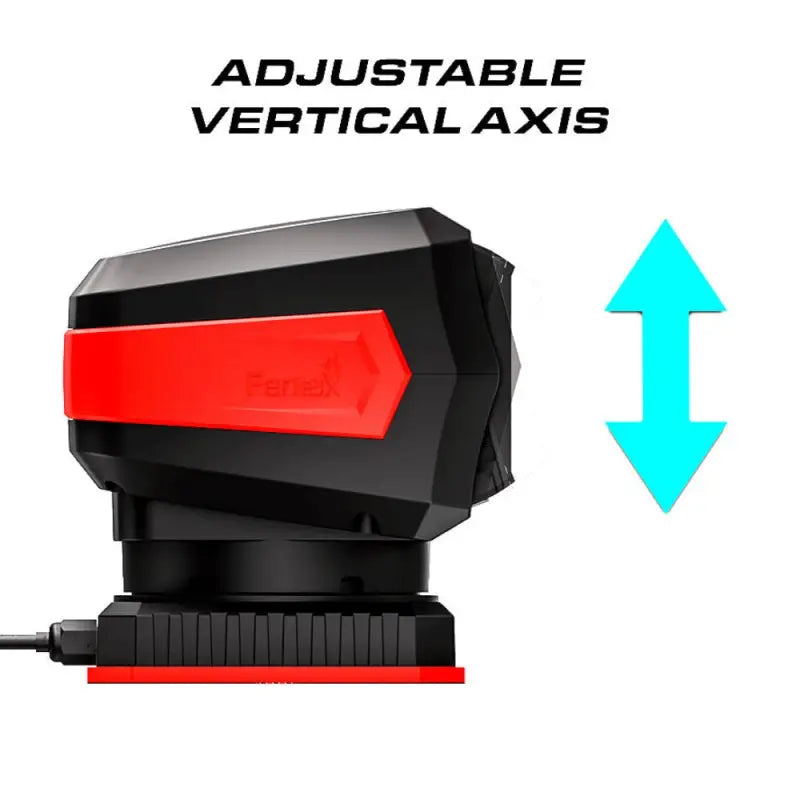 Adjustable black and red Light on Feniex Remote Spot Light for enhanced visibility
