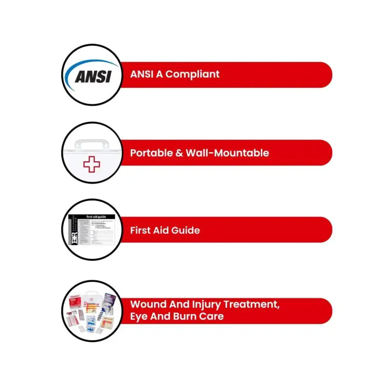First Aid Kit Features for First Responders Firefighter Police Emergency Preparedness