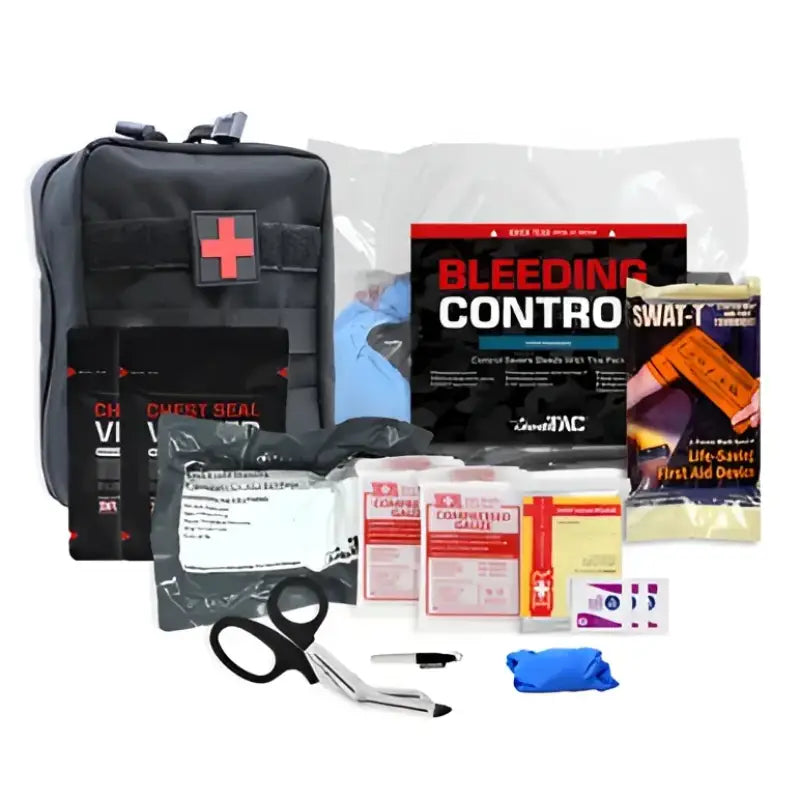 Intermediate Bleeding Control Pack with first aid kit and supplies for first responders