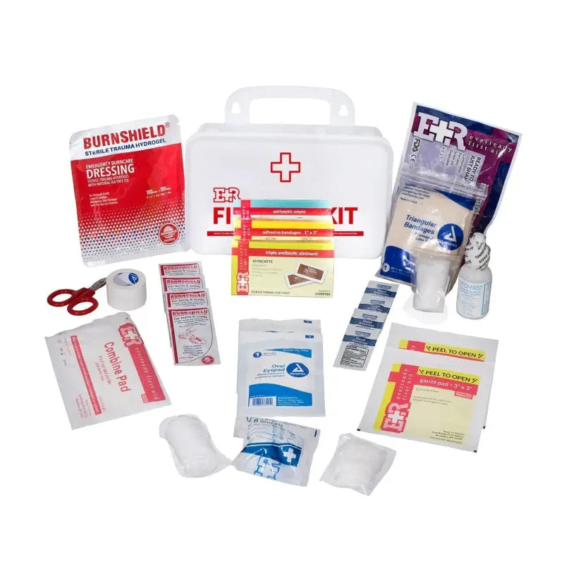 Basic ANSI First Aid Kit for First Responders Firefighter Police with Supplies