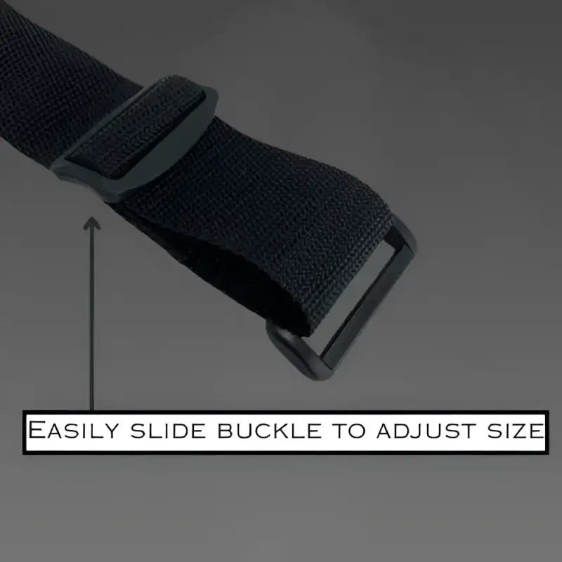 Black adjustable hose strap from FRE Adjustable Hose Strap – 3 Pack for versatile use