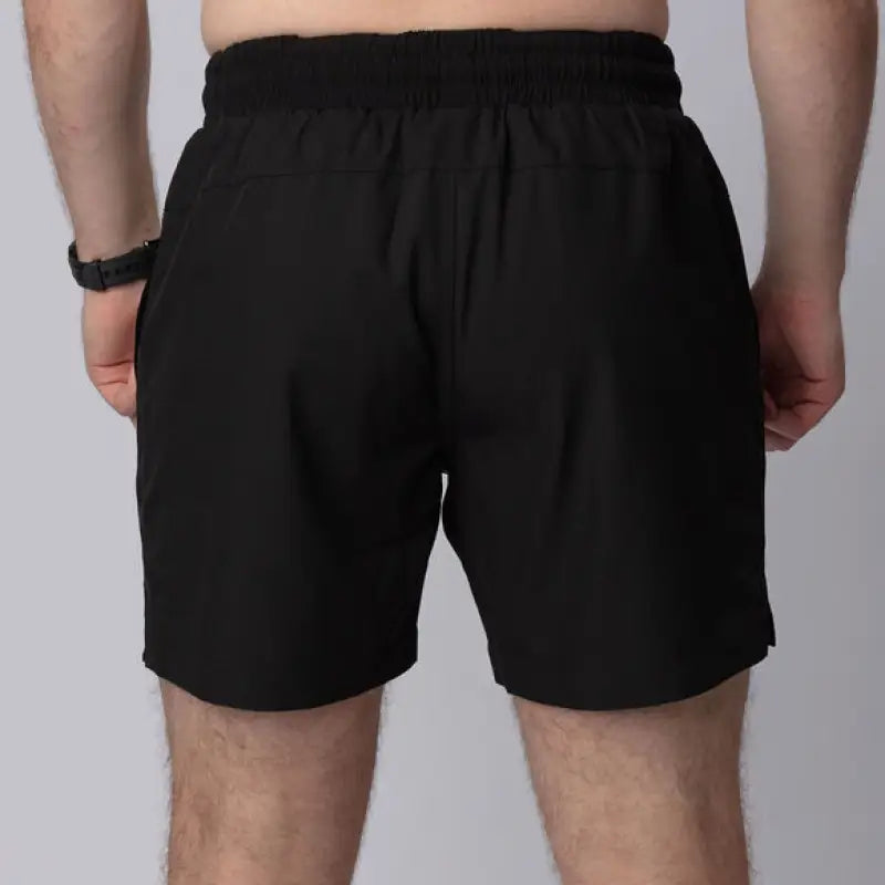 Black carrier training shorts Mk.II with 5-inch inseam for concealed carry and workout