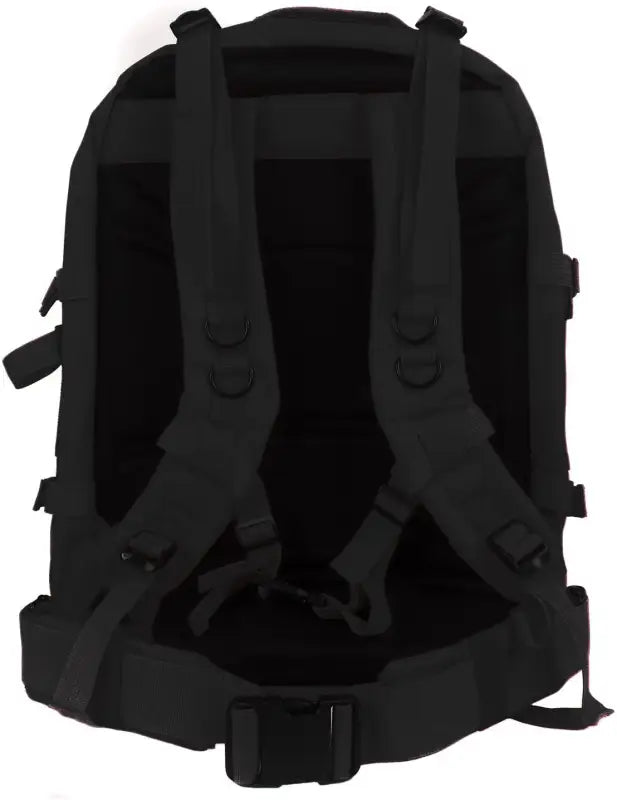 Black tactical medical pack backpack with adjustable straps for first responders and firefighters