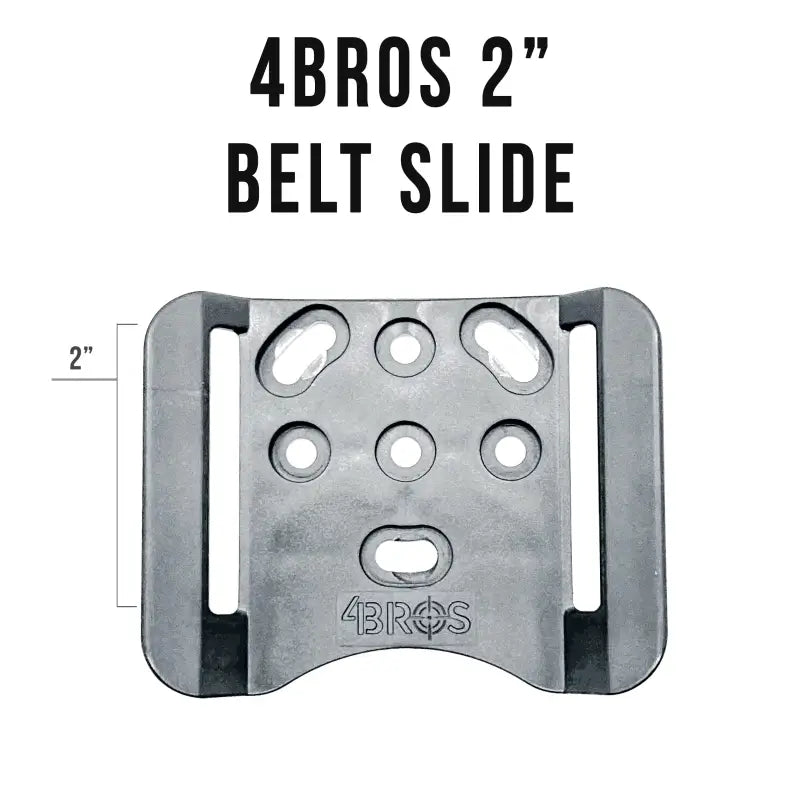 Black belt slide for Glock 19 & TLR-7 X OWB Holster by Four Brothers Holsters