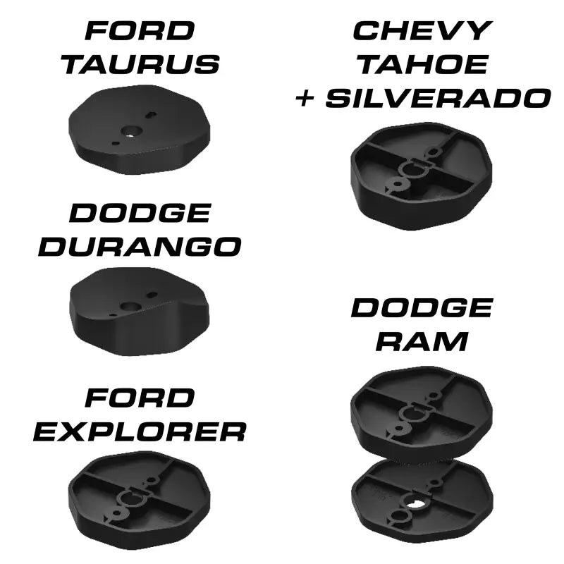 Black Feniex Q Series Under Mirror Puck with 3-Mode Technology and Light Heads