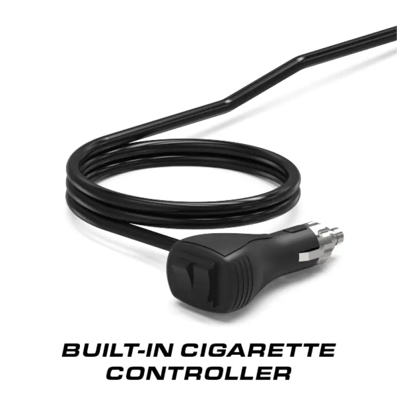 Black cigarette lighter adapter with coiled cord for Feniex Quantum 2.0 mini light bar