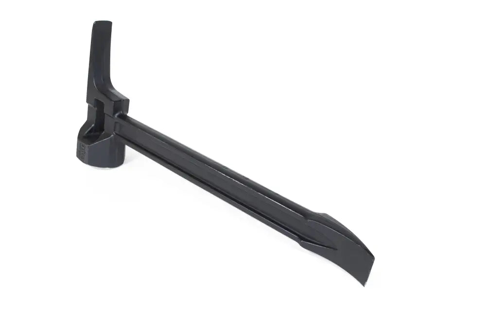 Black demolition tool for Tech Hammer, ideal for first responders, single piece design