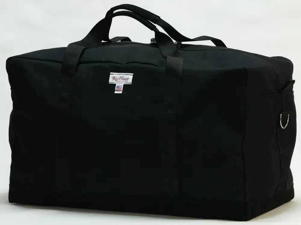 Black turnout gear bag for firefighter equipment in the Turnout Gear Bag Idylwild FD Style
