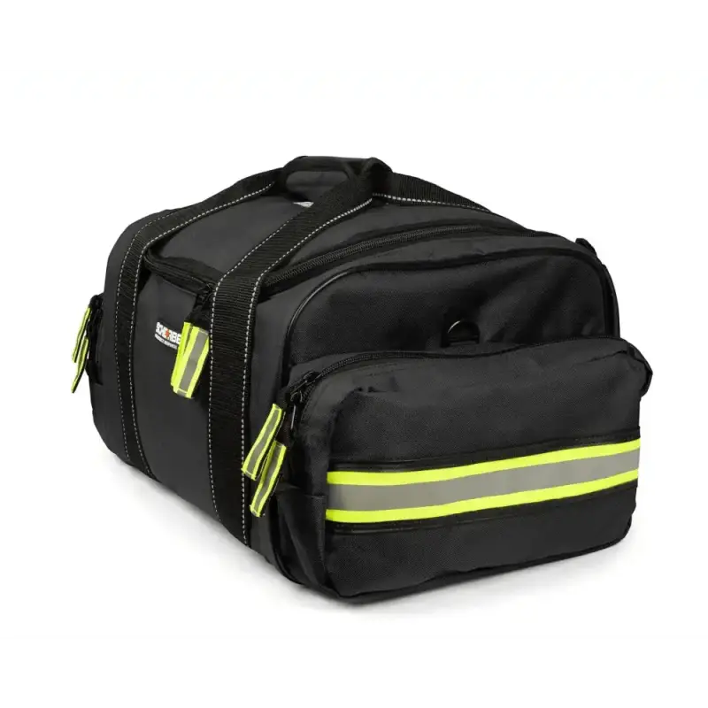Black duffle bag with neon yellow accents for EMT EMS trauma and Professional Essentials+ EMT