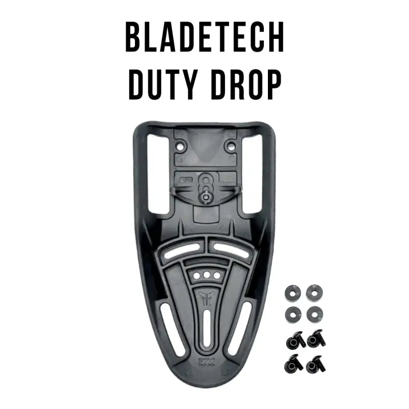 Black duty drop holster attachment with hardware for Sig Sauer P365 X-Macro and Streamlight TLR-7 HL-X