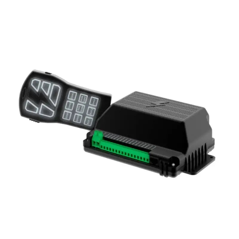 Black electronic control module with keypad for UBL Handheld Siren and Controller system