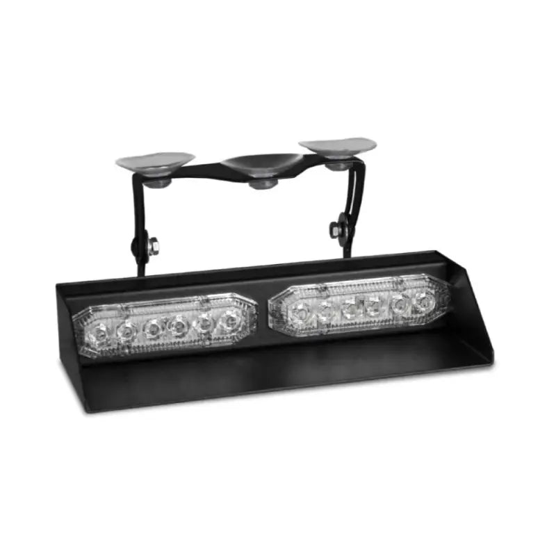 UBL U-Lite 2X Dash Light with Black Emergency Vehicle Light Bar and Suction Cup Mount