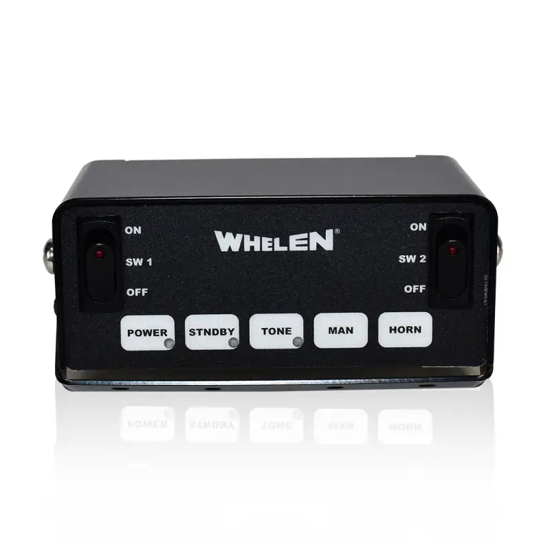 Black emergency vehicle siren control box for Whelen Gamma Siren GAMMA2