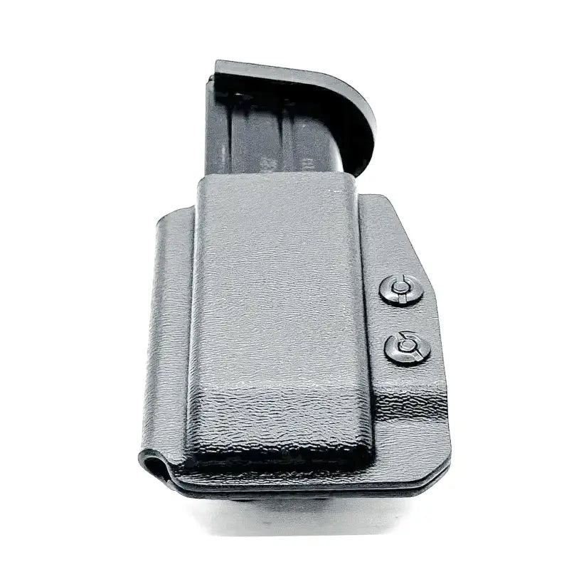 Black Kydex magazine holster for Sig Sauer P320-XTEN with secure magazine retention