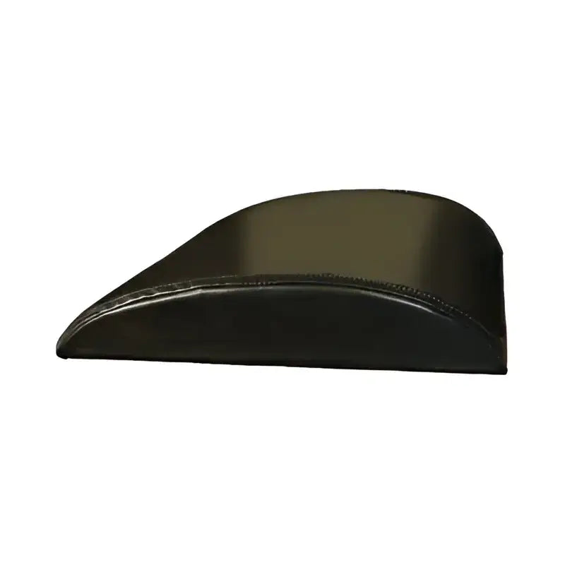 Black leather visor for SFE Ab Mat, ideal for first responders and firefighters