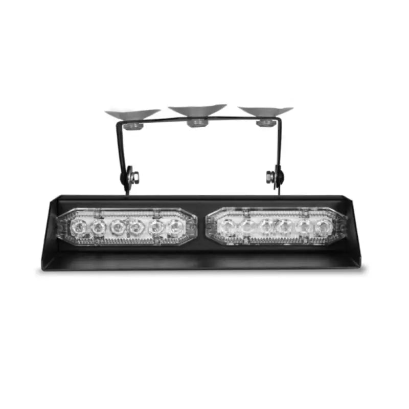 Black LED emergency dash light bar with suction cup mount for U-Lite 2X Dash by First Responders