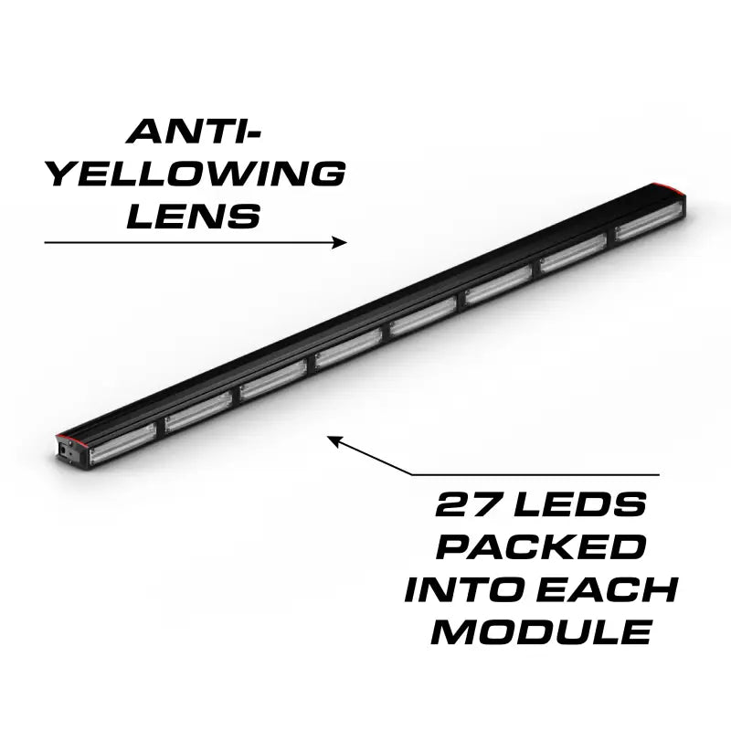 Black LED light bar from Feniex Quantum 2.0 Light Stick for first responders