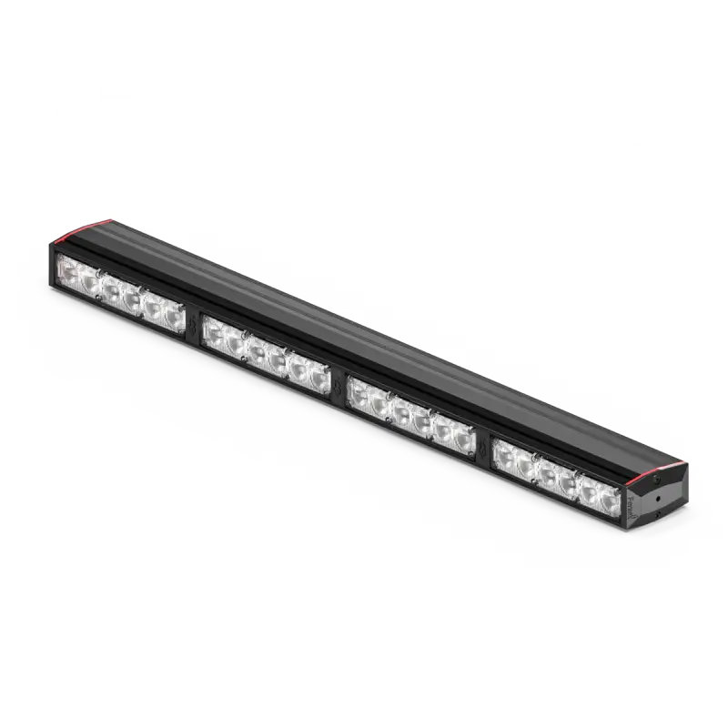 Black LED light bar on Feniex Fusion-S 400 Stick Light for first responders and firefighters