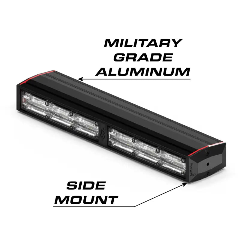 Black LED light bar from Feniex Q Series with Smart Modules and Serial Technology