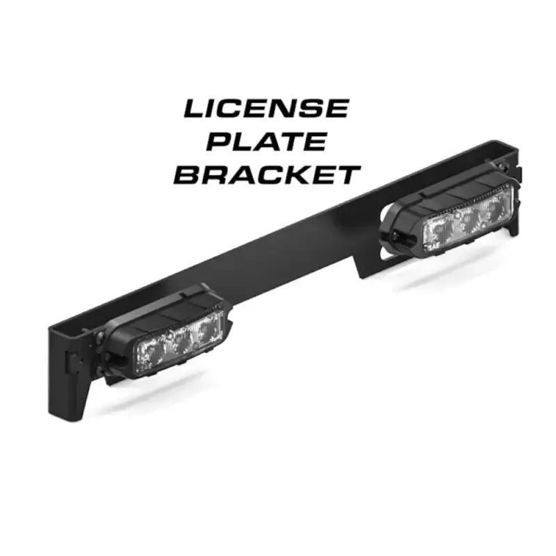 Feniex T3 LED surface mount grille light with black license plate bracket and lights