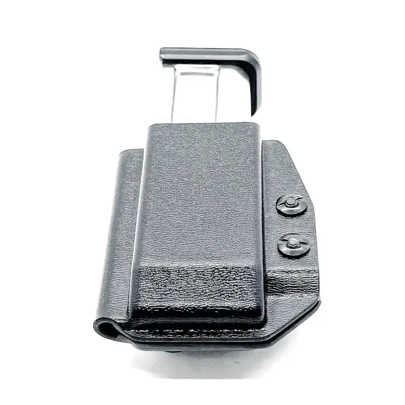 Black IWB Magazine Holster with magazine for firearm retention, ideal for First Responders