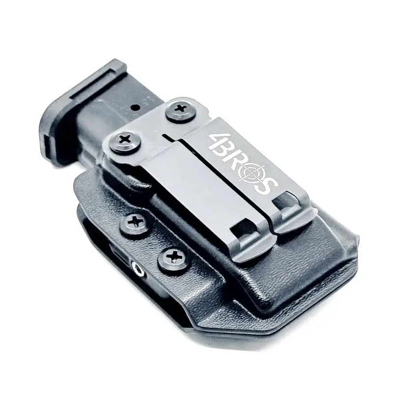 Black magazine holster with metal clip for Shield Arms S15 IWB from Four Brothers Holsters