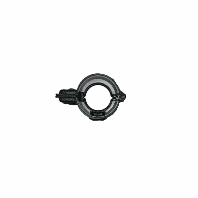 Black metal pipe clamp for secure retention in a Pepper Spray Holder