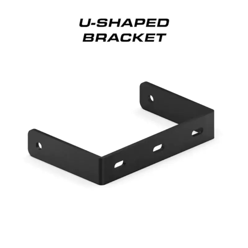 Black metal U-shaped bracket for Feniex Vanguard 100-Watt Speaker installation