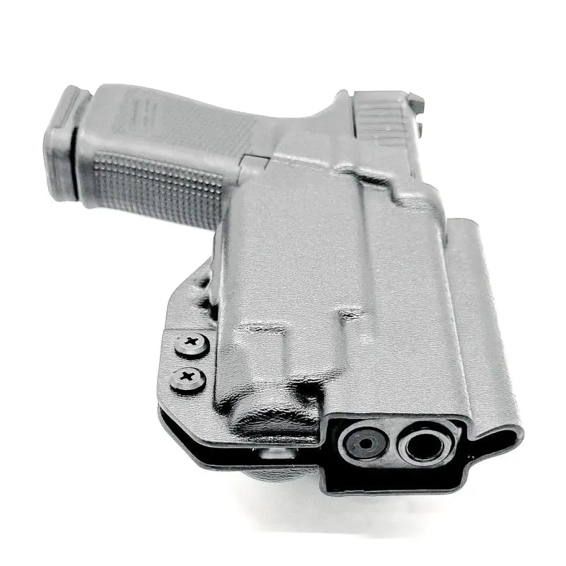 Black Glock 19 holster with TLR-7 X, suitable for Streamlight TLR-7 and magazine pouch
