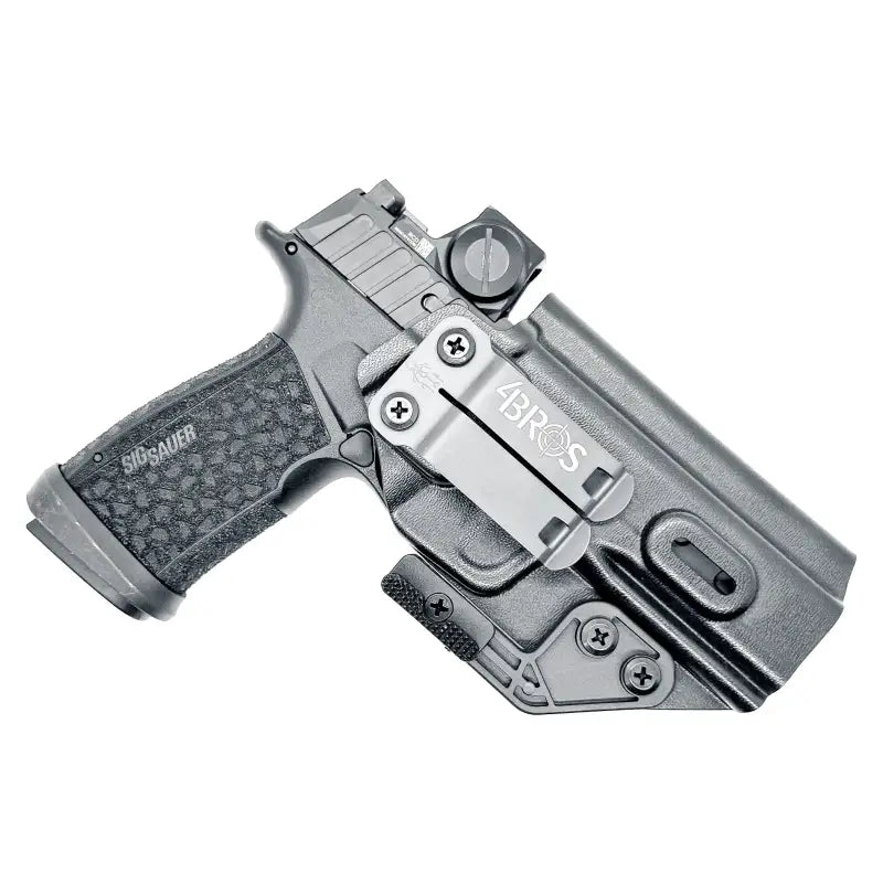 Black pistol in a holster for Sig Sauer P365-FUSE IWB Holster product image
