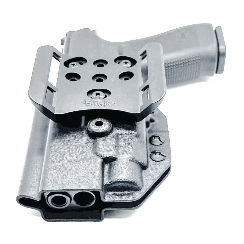 Black pistol holster for Glock 17 with TLR-7 HL-X Streamlight TLR-7 HL-X OWB holster