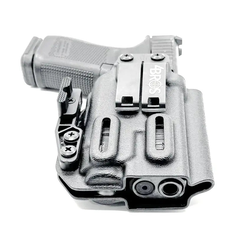 Black Glock 19 & TLR-7 X/A IWB Holster with attached firearm and magazine pouch