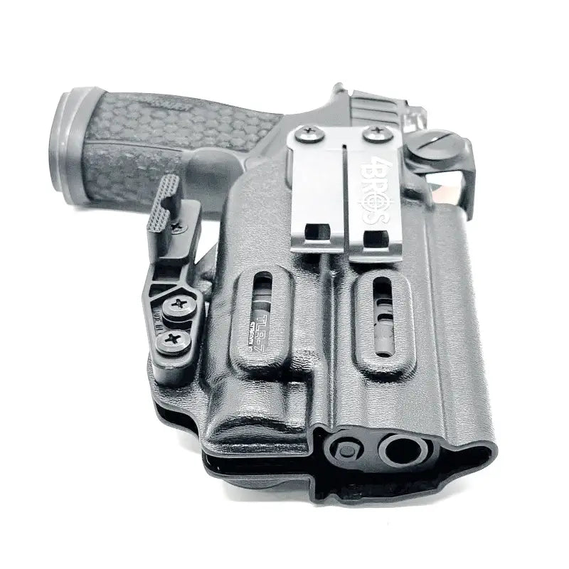 Black Sig Sauer P365-FUSE with TLR-7 HL-X inside Kydex IWB holster with belt clips