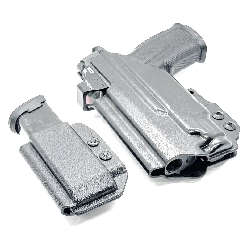 Black pistol and magazine holster for Sig P365-XMACRO by Four Brothers Holsters