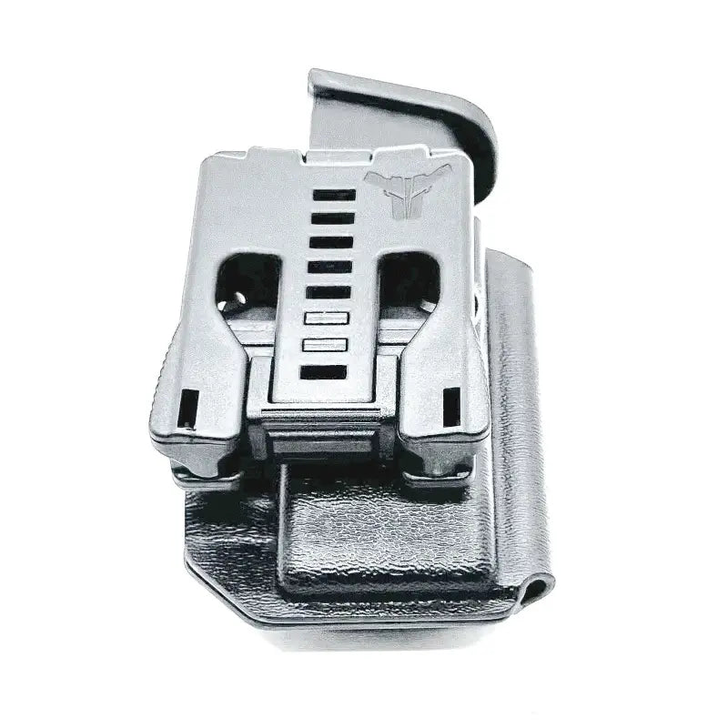 Black plastic belt clip holster for Glock 9mm magazine carrier by Four Brothers Holsters