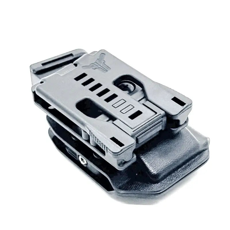 Black Polymer Gun Holster featuring Shield Arms S15 OWB Magazine Pouch with Four Brothers Holsters and adjustable magazine retention