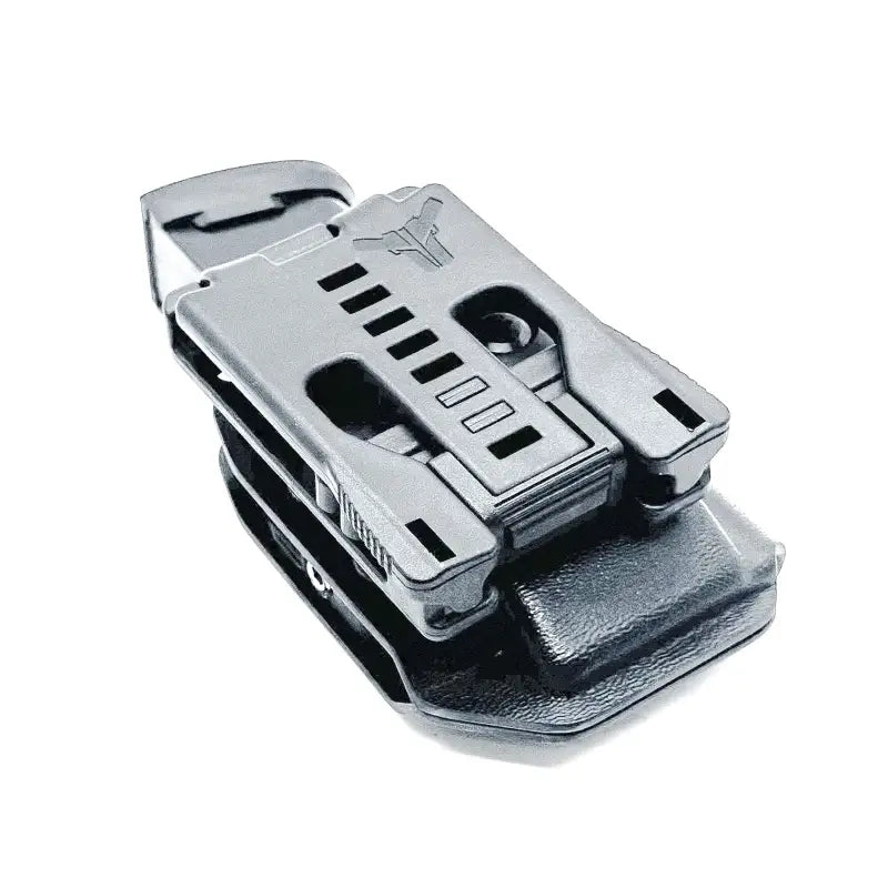 Black polymer handgun holster with adjustable retention device for P365-FUSE OWB Magazine Pouch