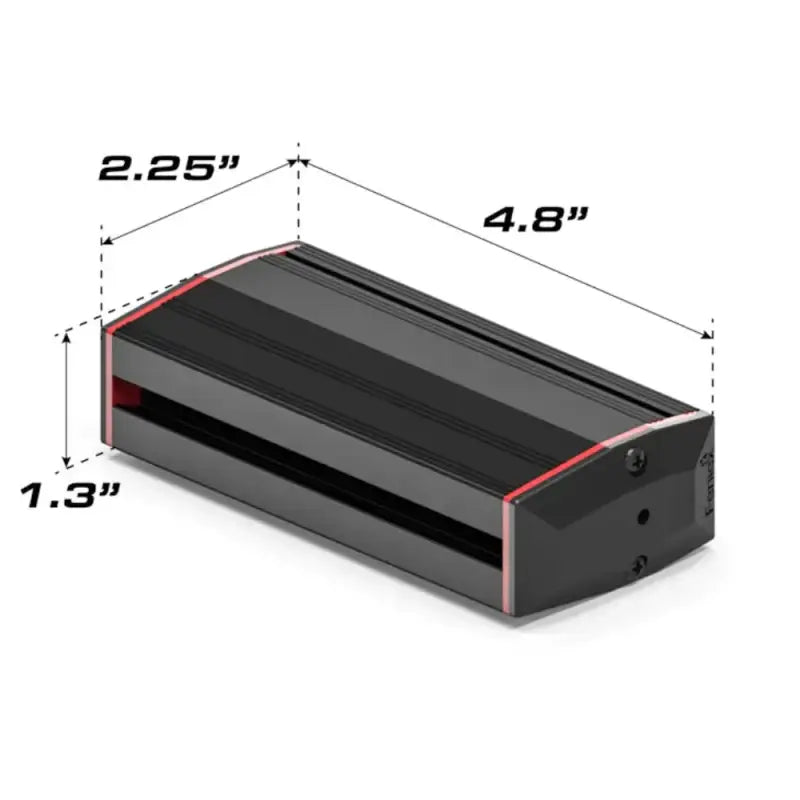 Black rectangular Feniex QUAD 100 Stick Light for first responders safety and visibility