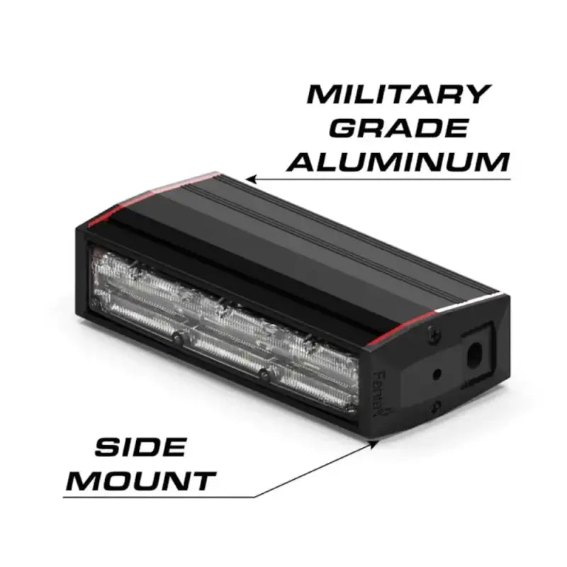 Black rectangular LED stick light for Feniex QUAD 100 ideal for first responders