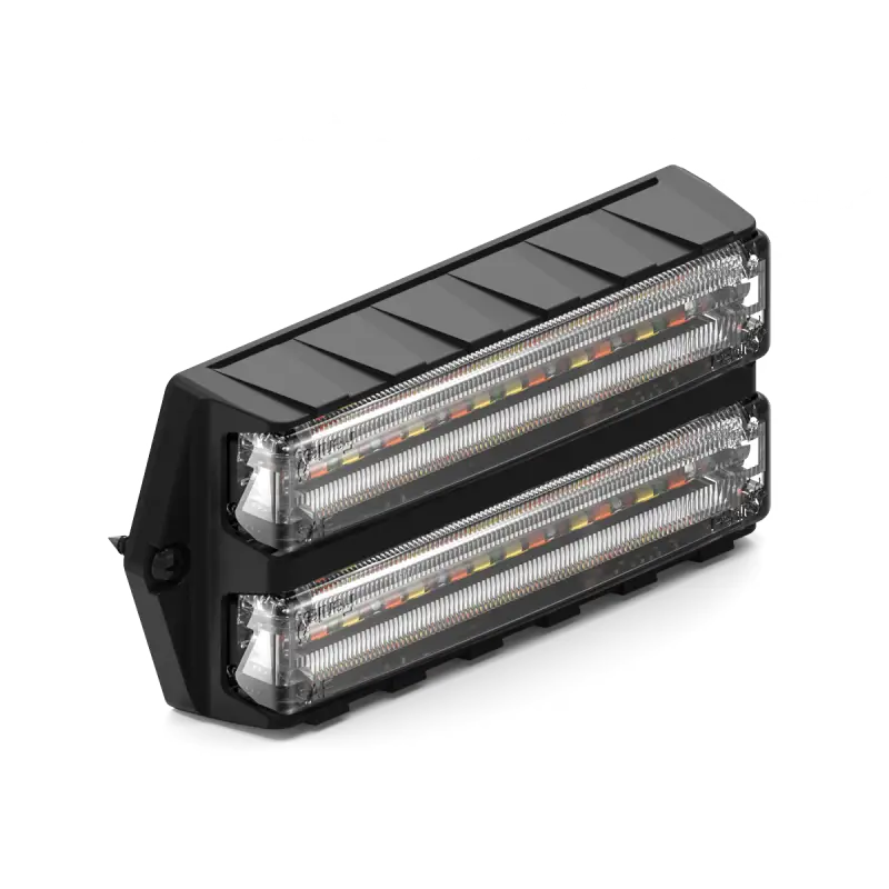 Black rectangular LED light bar from Feniex Q Series Dual Surface Mount for enhanced visibility