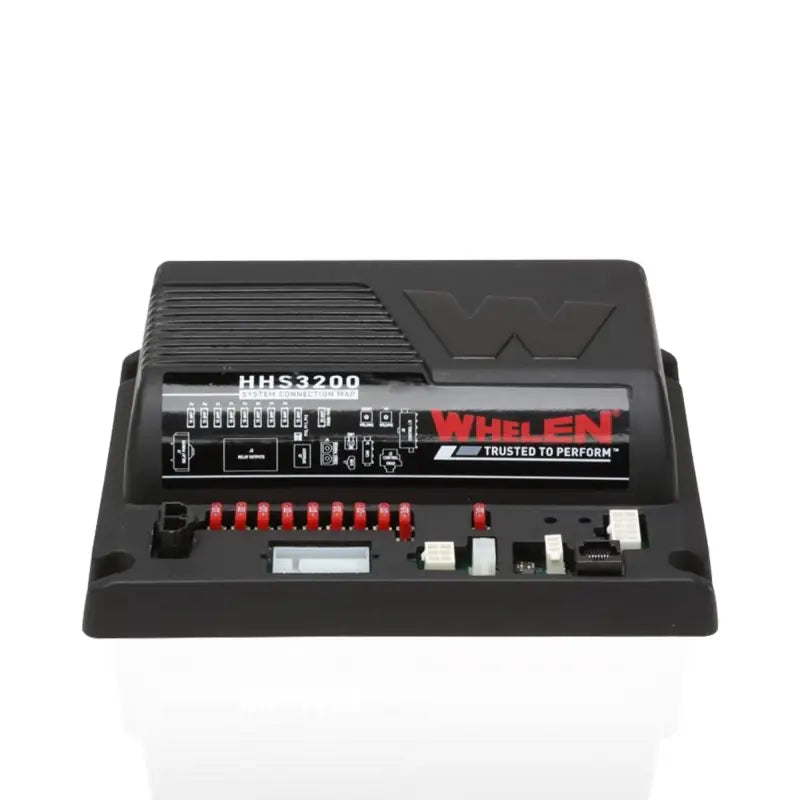 Black siren control box for Whelen HHS3200 handheld siren emergency response system