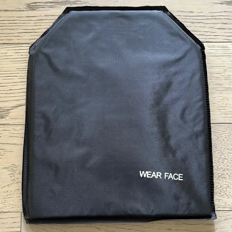 Black soft ballistic plate with truncated top for body armor NIJ Level IIIA Redemption Tactical