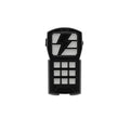 Black stun gun with keypad for UBL Handheld Siren and Controller device